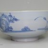 Liverpool delft bowl painted in blue with a Chinese figure, circa 1750