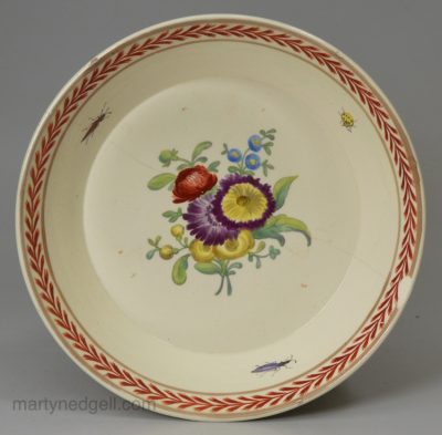 Wedgwood creamware saucer, circa 1780