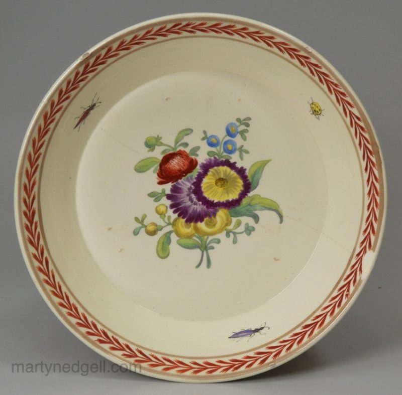 Wedgwood creamware saucer, circa 1780