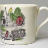 Pearlware pottery child's mug 'ARCHERY', circa 1830
