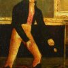 Small reverse print on glass 'THE FIRST STEP IN LIFE', circa 1810