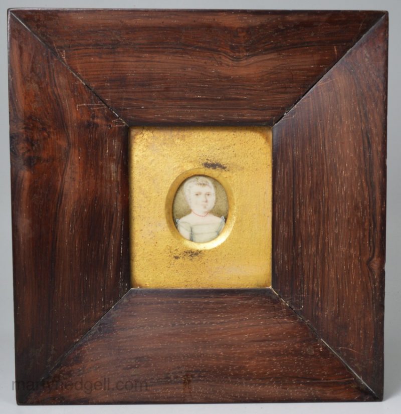 Miniature of a young girl, circa 1820