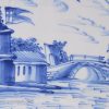 London delft tile, circa 1740