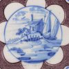 Dutch Delft tile, circa 1740
