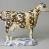Pearlware pottery cow creamer, circa 1820