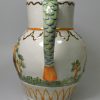 Prattware pottery jug moulded with the Duke of York, circa 1800