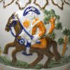 Prattware pottery jug moulded with the Duke of York, circa 1800