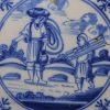 Dutch Delft biblical tile Abraham & Issac, circa 1750