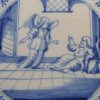 Dutch Delft biblical tile, circa 1750 An Angel appearing to Peter