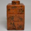Staffordshire red bodied tea canister, circa 1760