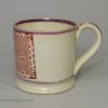 Pearlware pottery child's mug 'THOMAS', circa 1820