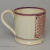 Pearlware pottery child's mug 'THOMAS', circa 1820