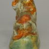 Prattware pottery lion, circa 1820