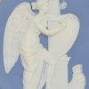 Wedgwood & Bentley jasper ware plaque of War with her trophies, circa 1775
