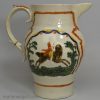 Prattware pottery jug mould with the Duke of York and Prince Cobourg, circa 1810