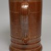 Nottingham salt glazed stoneware plain mug, circa 1750