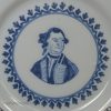London delft plate 'ADMIRAL KEPPLE FOR EVER', circa 1779