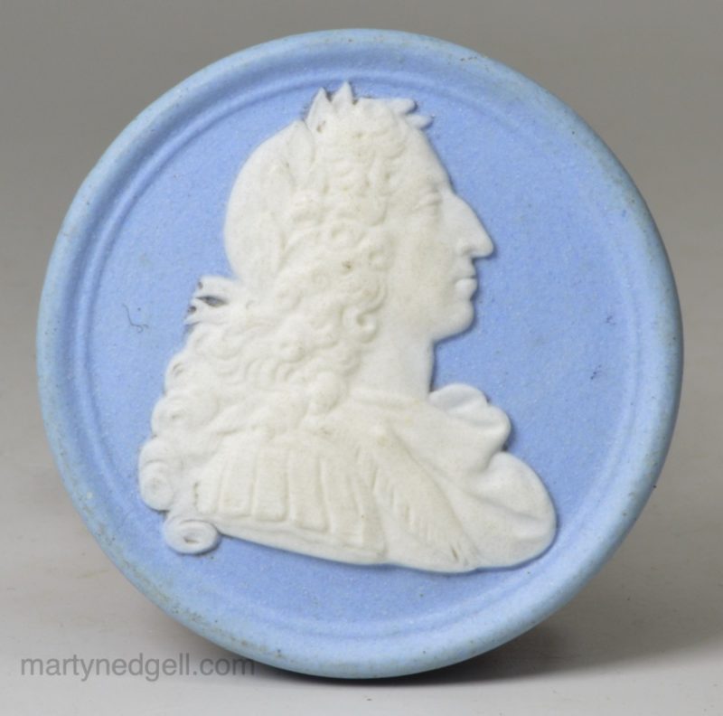 Wedgwood jasper ware disc of King William III, circa 1800