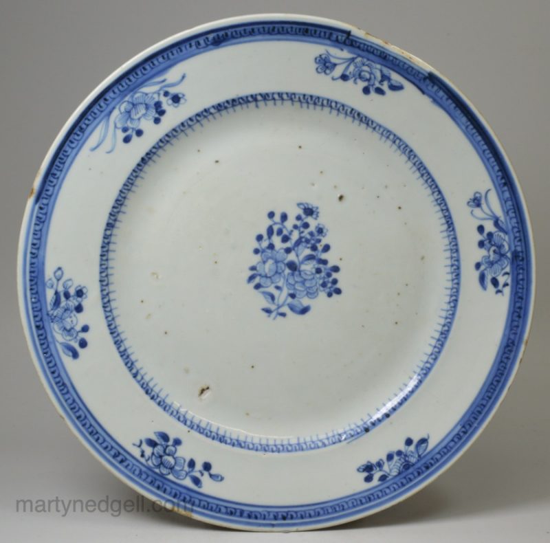 Chinese export plate, circa 1790
