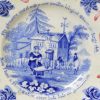 Pearlware pottery child's plate, circa 1830