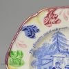 Pearlware pottery child's plate, circa 1830