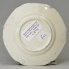 Pearlware pottery child's plate, circa 1830
