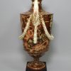 Wedgwood & Bentley white terra cotta vase with agate slip decoration, circa 1770