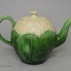 Creamware pottery cauliflower teapot, circa 1770