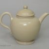 Small Staffordshire saltglaze stoneware teapot, circa 1760