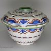 Bristol delft blue, red and green flower holder, circa 1720