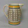 Pearlware pottery jug decorated with inlaid slip, circa 1820