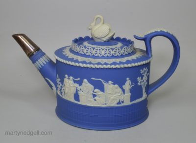 Adams jasper ware teapot, circa 1780