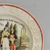 Pearlware pottery child's plate 'MY SISTER', circa 1830