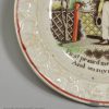 Pearlware pottery child's plate 'MY SISTER', circa 1830