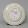 Commemorative pearlware pottery plate, the Coronation of Queen Victoria, circa 1838