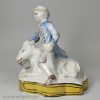 Brussels tin glazed figure of a Buck Rider, circa 1750