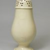 Creamware pottery sugar caster, circa 1780