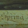 Reverse print on glass 'SPRING', 'London Published 1st Sept 1798 by Hanes & Son'