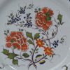 London delft polychrome plate, dated 14th January 1765