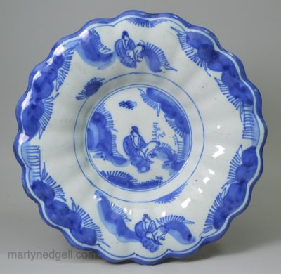 London Delft buckle dish, circa 1690
