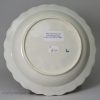 Worcester porcelain blue ground plate, circa 1780