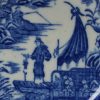 Caughley porcelain saucer decorated with the Fisherman pattern, circa 1780