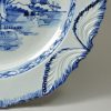 Pearlware pottery plate decorated with a Chinese man in blue under the glaze, circa 1790
