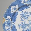 Bristol delft plate decorated in blue with a Qilin and powder blue ground, circa 1740