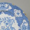 Bristol delft plate decorated in blue with a Qilin and powder blue ground, circa 1740