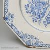 London delft plate decorated with pencil drawn cherub, circa 1720