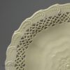 Creamware pottery pierced and moulded dish, circa 1780