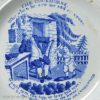 Pearlware pottery child's plate 'MY GRANDFATHER', circa 1820