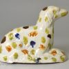 Pearlware pottery setter painted under the glaze, circa 1800