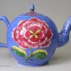 Staffordshire prattware pottery module of a chicken, circa 1800
